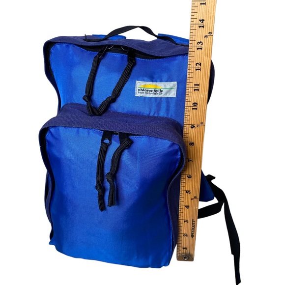 Chlorophylle Day Pack Backpack Canada Minimalist Hiking Student Travel Blue - Picture 9 of 9